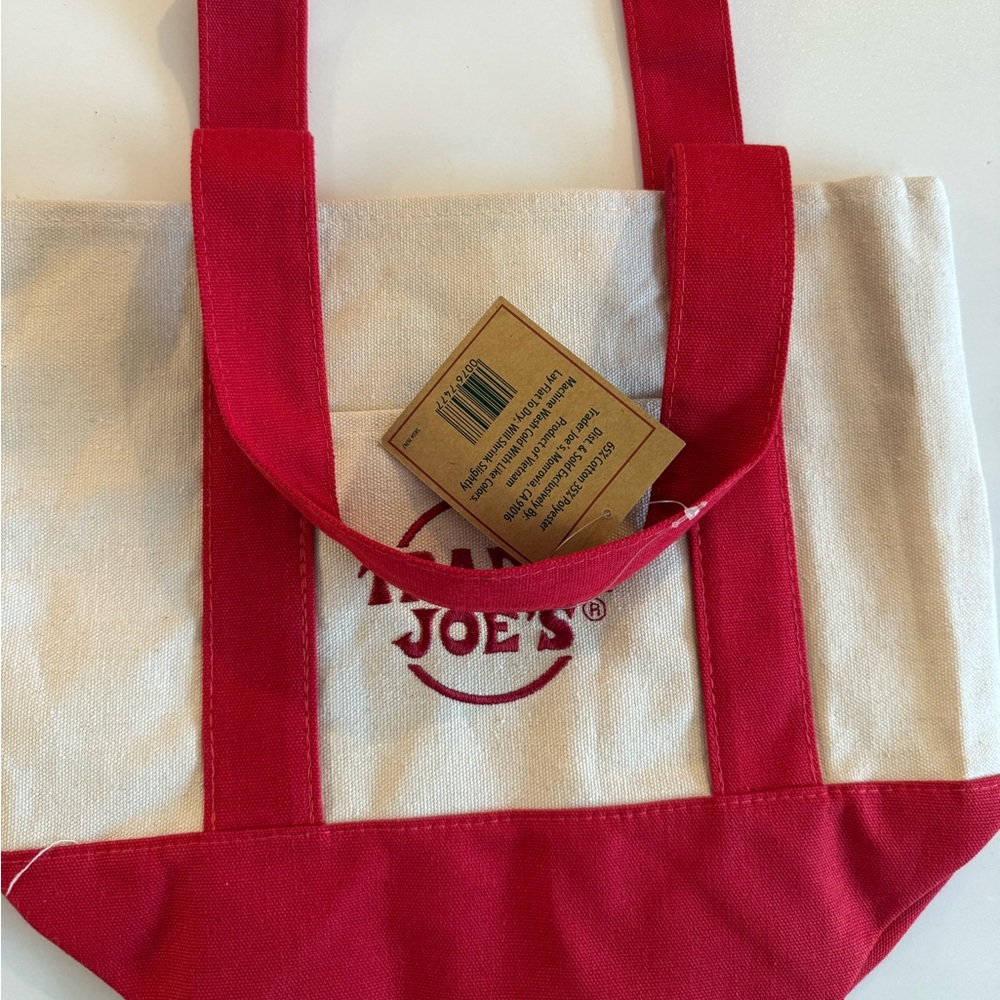 Trader Joe’s mini tote red